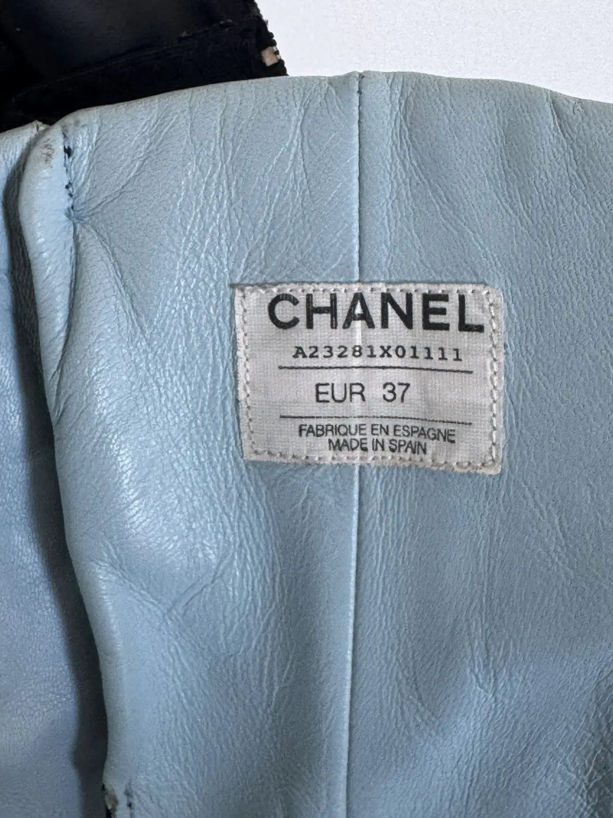 Chanel 2003 black suede boxer boots - Eu 37