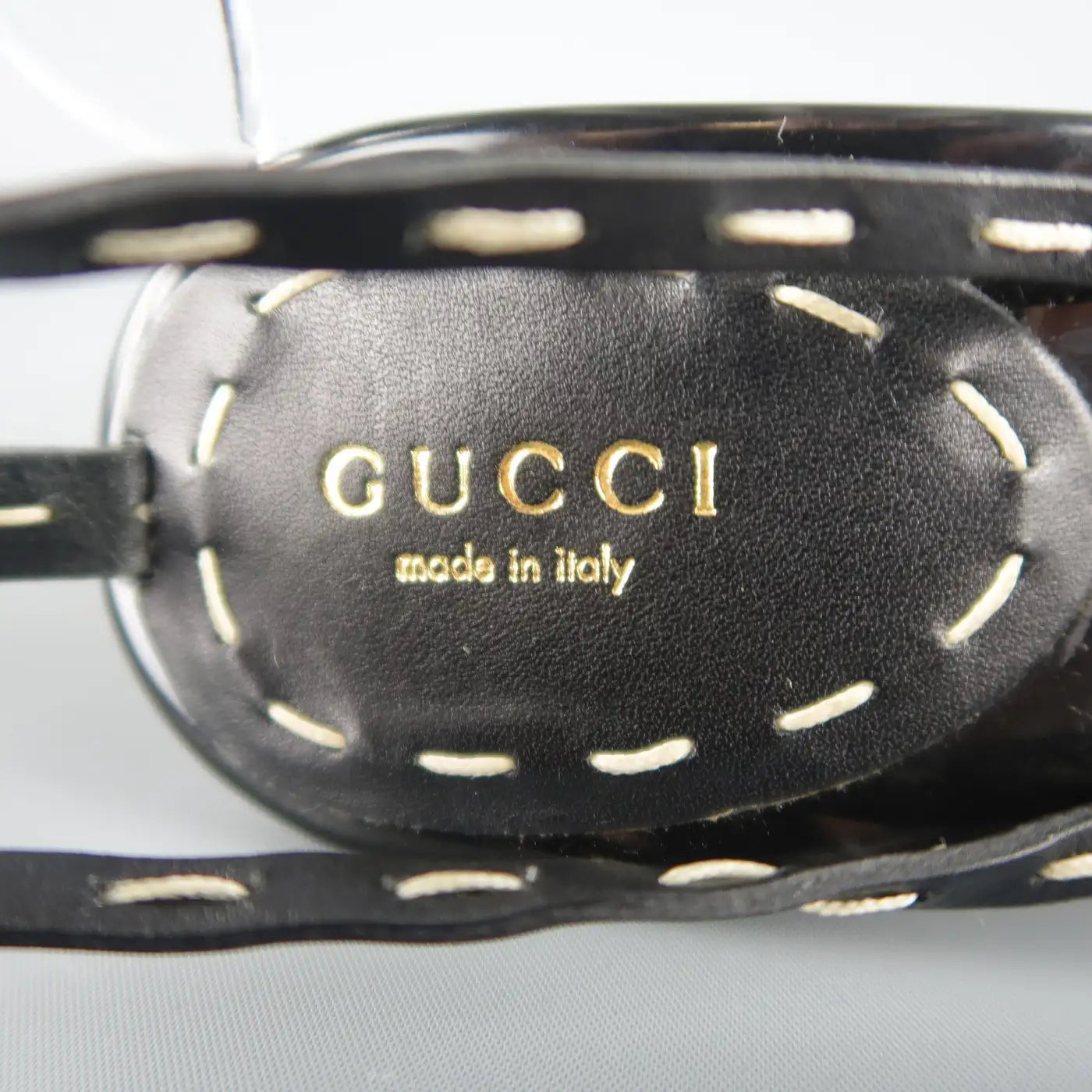 Gucci by Tom Ford S/S 2003 Bamboo Black Sandals- Eu 37.5