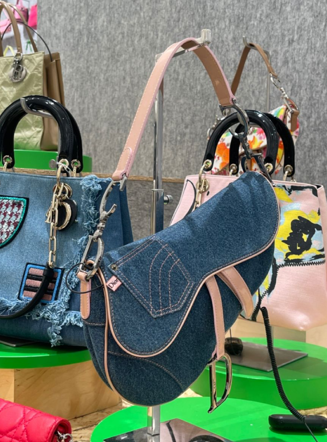 Dior Denim Saddle Bag