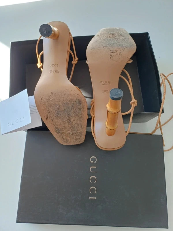 GUCCI Tom Ford Collection Bamboo Nude - Eu 39