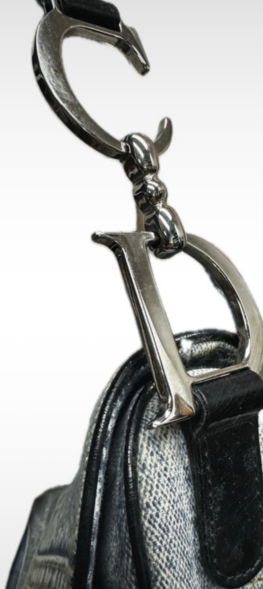 Dior Galliano Denim Saddle Bag