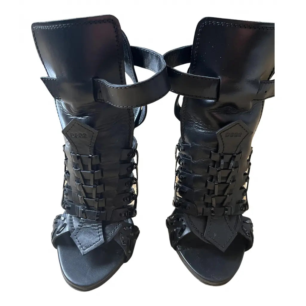 Dsquared2 'Twins Braid' Stiletto Sandals Eu-38
