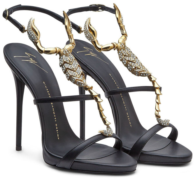 Giuseppe Zanotti Scorpion T-Bar sandals - Eu 38