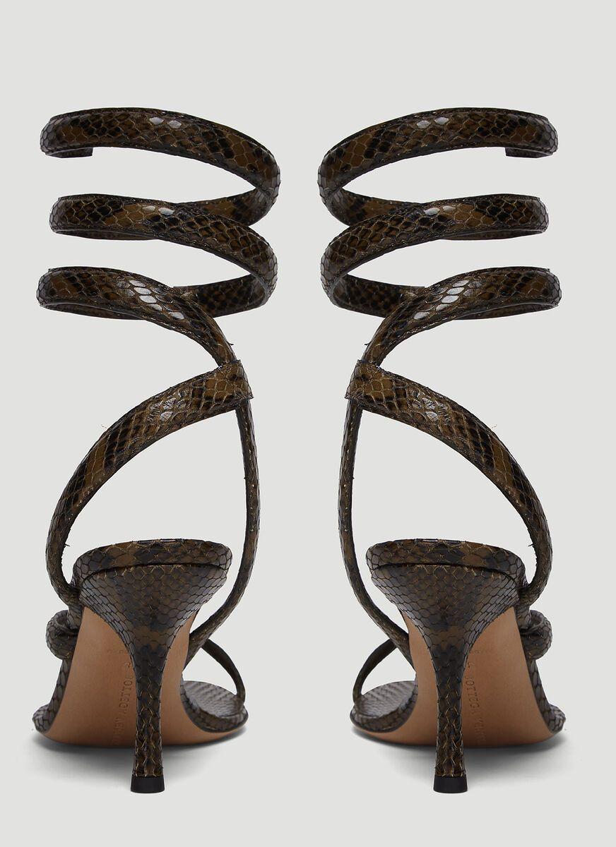 Bottega Veneta Python sandal