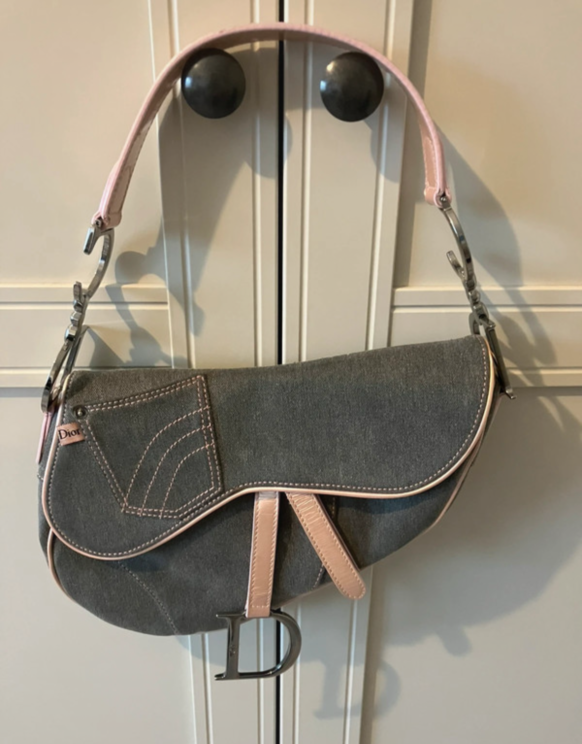 Dior Denim Saddle Bag