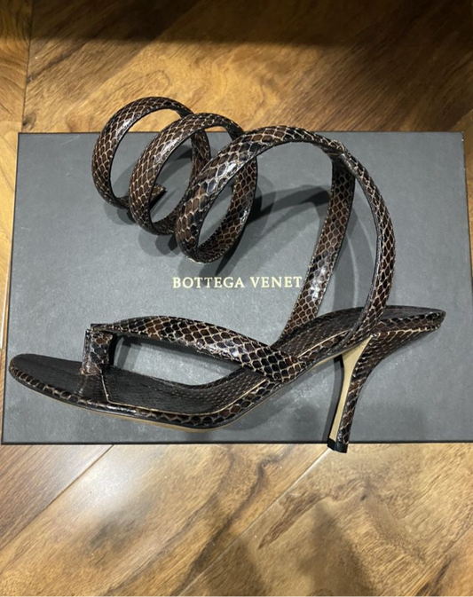 Bottega Veneta Python sandal