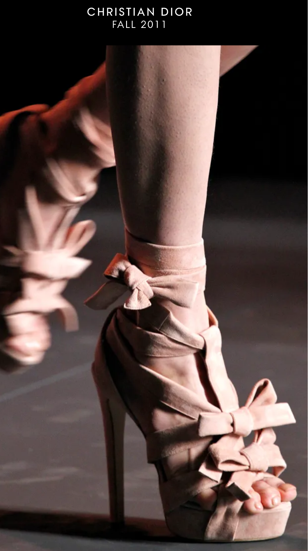 Dior lace-up bow platforms Heels Eu-40