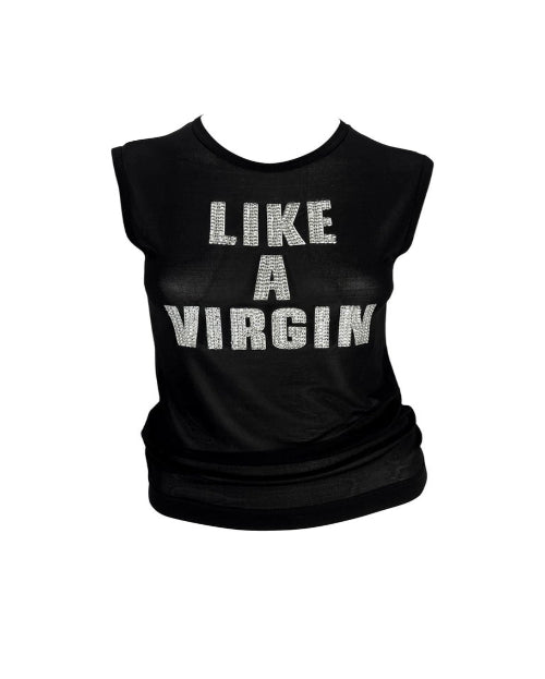 S/S 2001 Dolce & Gabbana 'LIKE A VIRGIN' Sheer Top