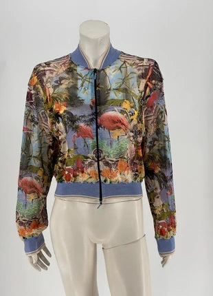 Jean Paul Gaultier Cropped Mesh Jacket - Small