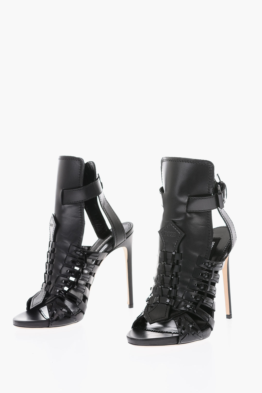 Dsquared2 'Twins Braid' Stiletto Sandals Eu-38